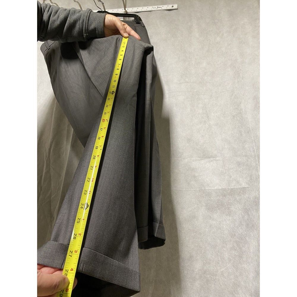 Ralph Lauren Suit Men 44R Gray 2B Wool Career Office Pants Business 40X28 Luxury - Picture 16 of 16